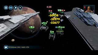 Chimaera5★Tie Defender vs Executor  Star Wars Galaxy of Heroes [upl. by Cilka]