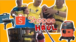 Shopee Haul  Makita tool box Cabinet Vacuum  Dondons Daily Life [upl. by Euqcaj]