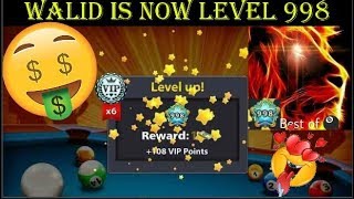 Level 998  Walid Damoni Highest Level Player  Miniclip 8 ball pool [upl. by Ylurt]