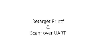 Retarget Printf and Scanf over UART for Cortex M0M0 Baremetal C [upl. by Fanchie537]