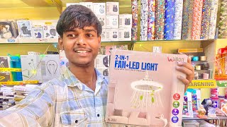 FAN  LED LIGHT  ubon product  unboxing and review ubon [upl. by Lahcear]