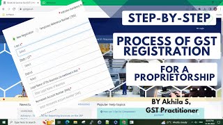 GST Registration Process for Proprietorship 2023 [upl. by Karly119]