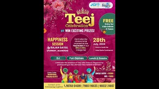 🔴LIVE TEEJ CELEBRATION  JCI GORAYA CITY STAR  GORAYA  28072024 [upl. by Sheepshanks]