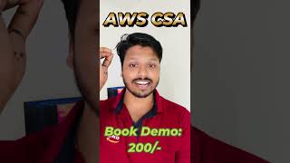 Want to clear AWS CSA Book your DEMO Seat amazon cloudsupportassociate aws shorts [upl. by Peckham]