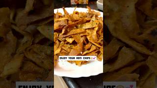 Leftover Roti Chips😋 How to Make Roti Chips🫶 shorts trending youtubeshorts [upl. by Esahc400]