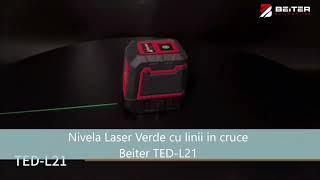 Beiter TED L21 Nivela Laser Verde demo [upl. by Sibyl]