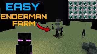 EASY ENDERMAN XP FARM – Minecraft Pocket edition [upl. by Angid]