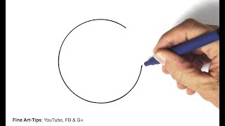 How to Draw a Perfect Circle Freehand  3 hacks and techniques [upl. by Tterrej288]