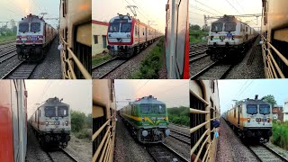 9 In 1 Parfect Crossing Trains  Jallianwala BaghShatabdiShaheedSabarmatiShane PunjabBikaner SF [upl. by Nylyaj159]