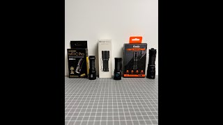 Olight vs Fenix vs Nitecore Pocketable Throwers and Self Defence Light Comparison edc [upl. by Gwenore]