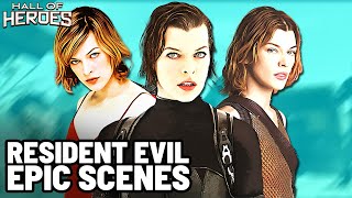 Resident Evils Most Epic Scenes  Resident Evil Movies  Hall Of Heroes [upl. by Ahsart]