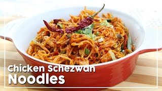 Chicken Schezwan Noodles  How To Make Chicken Noodles  Todays Special With Shantanu [upl. by Nnaegroeg]