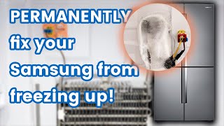 Permanently stop your Samsung French door refrigerator from freezing and icing up  Super Cheap Fix [upl. by Odnarb]