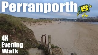 Perranporth  Cornwall  England  4K Virtual Walk  June 2021 [upl. by Malvina]