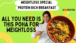 I ate this high protein poha and lost 17 kg in 10 months [upl. by Ydda687]