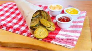 OvenBaked Zucchini Chips an easy and tasty recipe [upl. by Attenwahs128]