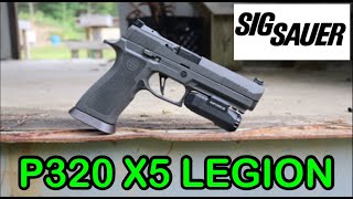 SIG SAUER P320 X5 LEGION PISTOL TEST amp REVIEW  BEST COMPETITION READY GUN [upl. by Aidile]