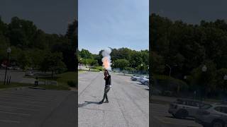 Firework Rocket Launcher Cannon subscribe pyro shell viral shorts yolo fire donttryathome [upl. by Keyek908]