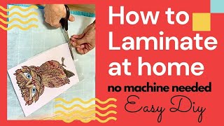 Secret Hack Laminate Paper WITHOUT a Machine  EASY DIY [upl. by Oflunra985]