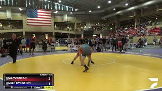 152 Lbs Champ Round 2  Kael Voinovich OK Vs Kaiden Livingston OK 5e29 [upl. by Punak]