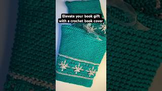 Crochet a book cover gift wrap crochetchristmas crochetpattern [upl. by Jet]