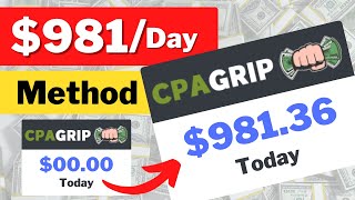 CPAGrip 98136Day Method • CPA Marketing Tutorial [upl. by Mahau864]