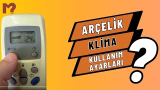 Arçelik Klima Kumandası Kullanımı Ayarları Beko LG [upl. by Shuler]