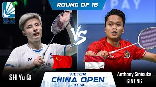 ⚪LIVE SCORE  SHI Yu Qi CHN vs Anthony Sinisuka GINTING INA  China Open 2024 Badminton [upl. by Johan]