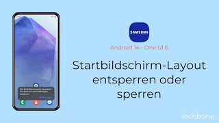 StartbildschirmLayout entsperren oder sperren  Samsung Android 14  One UI 6 [upl. by Nohcim]