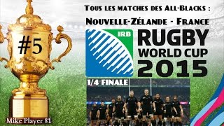 RUGBY WORLD CUP 2015  NouvelleZélande  France 14 Finale [upl. by Relyuc]