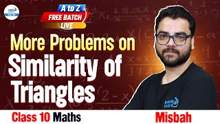 More Problems on Similarity of Triangles  Class 10 Maths  class10thpreparation InfinityLearn910 [upl. by Rhpotsirhc]