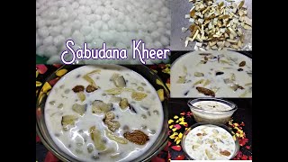 Sabudana Kheer Recipe I Navratri Special Sabudana Kheer I साबूदाना खीर I Vrat Recipe [upl. by Mccallion]