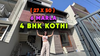 inside a 4 BHK Double Story Both Side Open House Design  150 Gaj House Sale in Mohali  Home Tour [upl. by Tyoh]