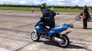 Gilera Runner 172cc 2t Drag Racing at north weald winner of the 14 second qtr mile class [upl. by Tremain]