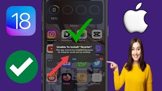 iOS 18 How To FIX Unable To Install Scarlet on iPhone  iPad [upl. by Nennek519]