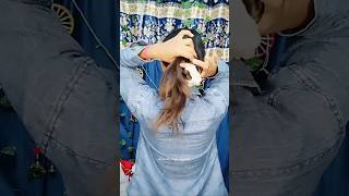 hairstyle hair virelhacks easyhairstyle longhair bunhairstyle youtubeshorts makeup hack [upl. by Ariamat]