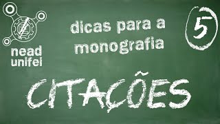 Dicas para a monografia 5  Citações [upl. by Hemetaf]