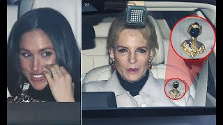 Princess Michael of Kent wears racist Blackamoor brooch [upl. by Hgiel523]