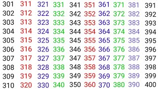 301 से 400 तक गिनती हिंदी में 301 to 400 Tak Counting Number in Hindi video [upl. by Rosemary]