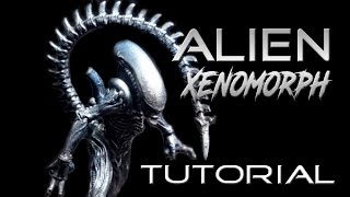 AVP The hunt Begins Infant alien painting tutorial [upl. by Barthol98]