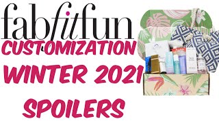 FabFitFun Customization For Winter 2021 Spoilers [upl. by Wong]