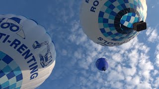 Luchtballonnen klaarmaken en opstijgen in stekene op 12 juni 2024  oost vl Belgium [upl. by Phene259]