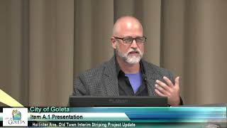 Goleta Councilman Kyle Richards Speaks About Old Town Restriping [upl. by Dahsra]