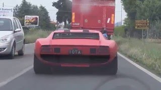 Chasing the Miura Jota in a Lamborghini Countach on Grande Giro [upl. by Nowtna963]