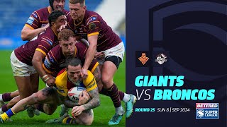 Highlights  Huddersfield Giants v London Broncos  2024 Betfred Super League  Round 25 [upl. by Femmine]