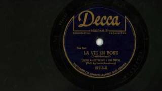 La Vie En Rose 78RPM  Louis Armstrong [upl. by Gnad110]