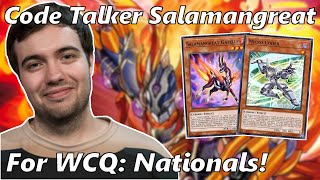 Code Talker Salamangreat Deck Profile  2022 WCQ National Season  Joshua Schmidt [upl. by Sirak]