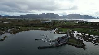 Over Leknes town Lofoten Norway 25924 III [upl. by Adnot]