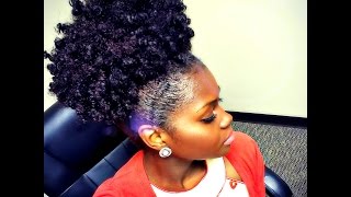 QUICK N EASY HIGHMEGA PUFF MY quotNO BOBBY PINquot METHOD  BEAUTYWITHBJ [upl. by Enellij]