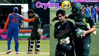 Rohit Sharma Consoling Crying Naseem Shah After Pakistan Lost by India  Naseem Shah crying [upl. by Eiramait]